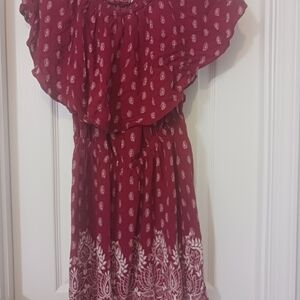 Show Me Your MuMu Red Patterned Dress